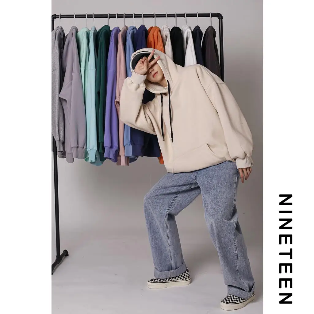 

Hoodies autumn/joker of new fund of 2022 autumn winters color and velvet suit men and women students head hooded fleece loose