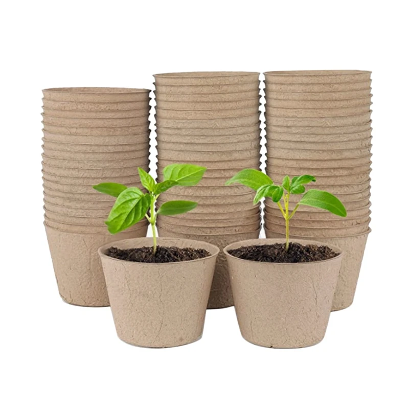 

Peat Pots, 70 Pcs 4 Inch Plant Starting Pots With Drainage Holes Biodegradable Plants Pots With 20 Plant Labels
