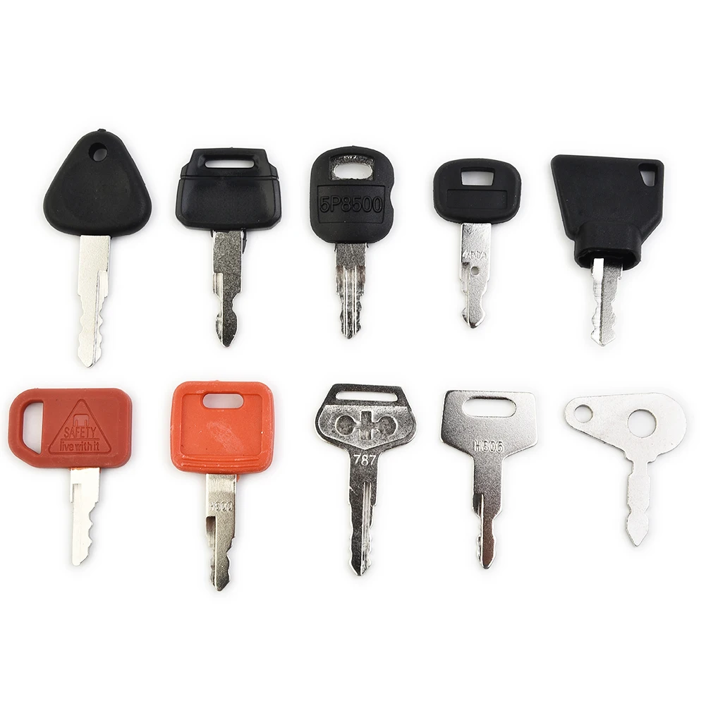 

10pcs/Set Car Master Key Ignition Start Key For Tractors Agricultural Heavy Plant Machinery Ignition Switch Key