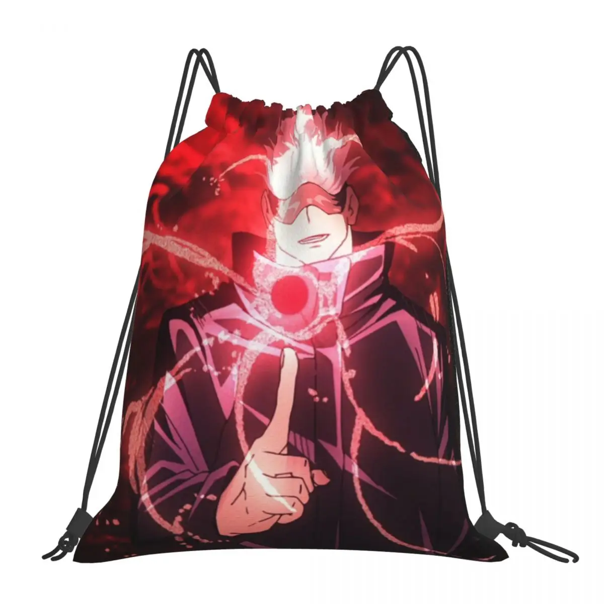 

Jujutsu Kaisen Drawstring Backpack Bag Gym Sport Sackpack Women Men String Cinch Yoga Lightweight Unisex knapsack