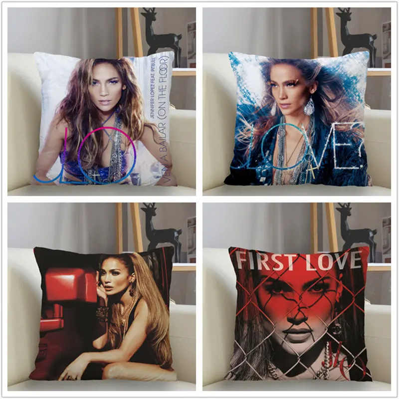 

New Jennifer Lopez Pillowcase Sofa Decorative Cushion Cover Pillowcase Home Decor Drop Shipping Wholesale