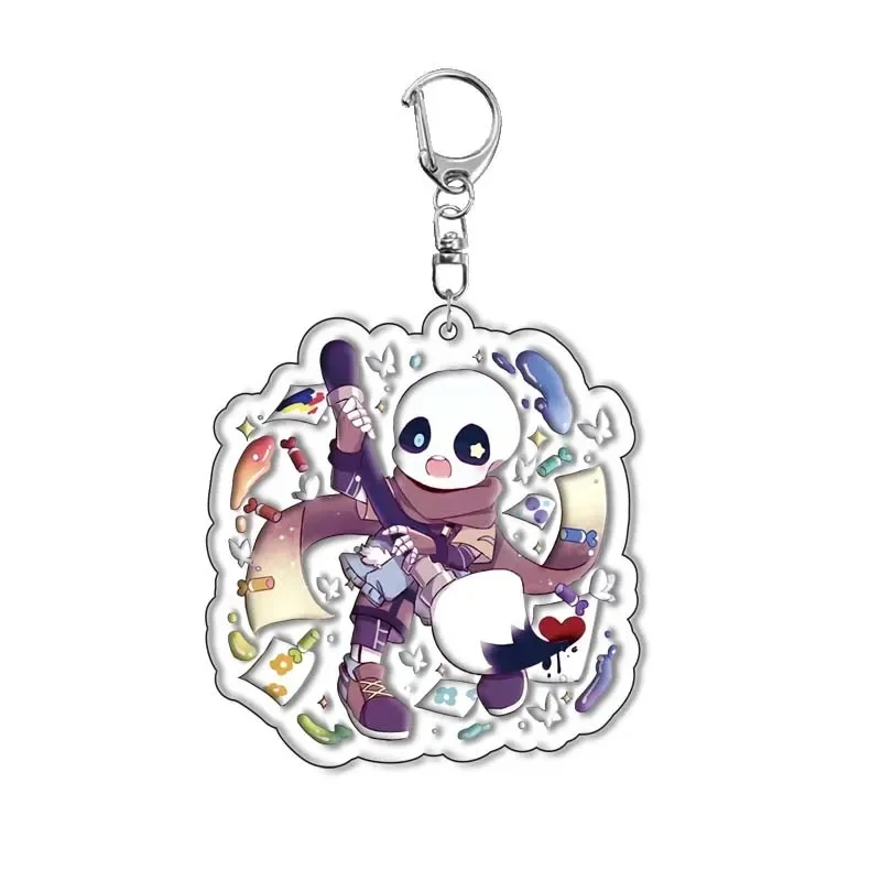 Аниме Undertale-Frisk Chara Toriel Sans Papyrus Asriel Ink Error Horror Брелок для косплея Акриловый кулон