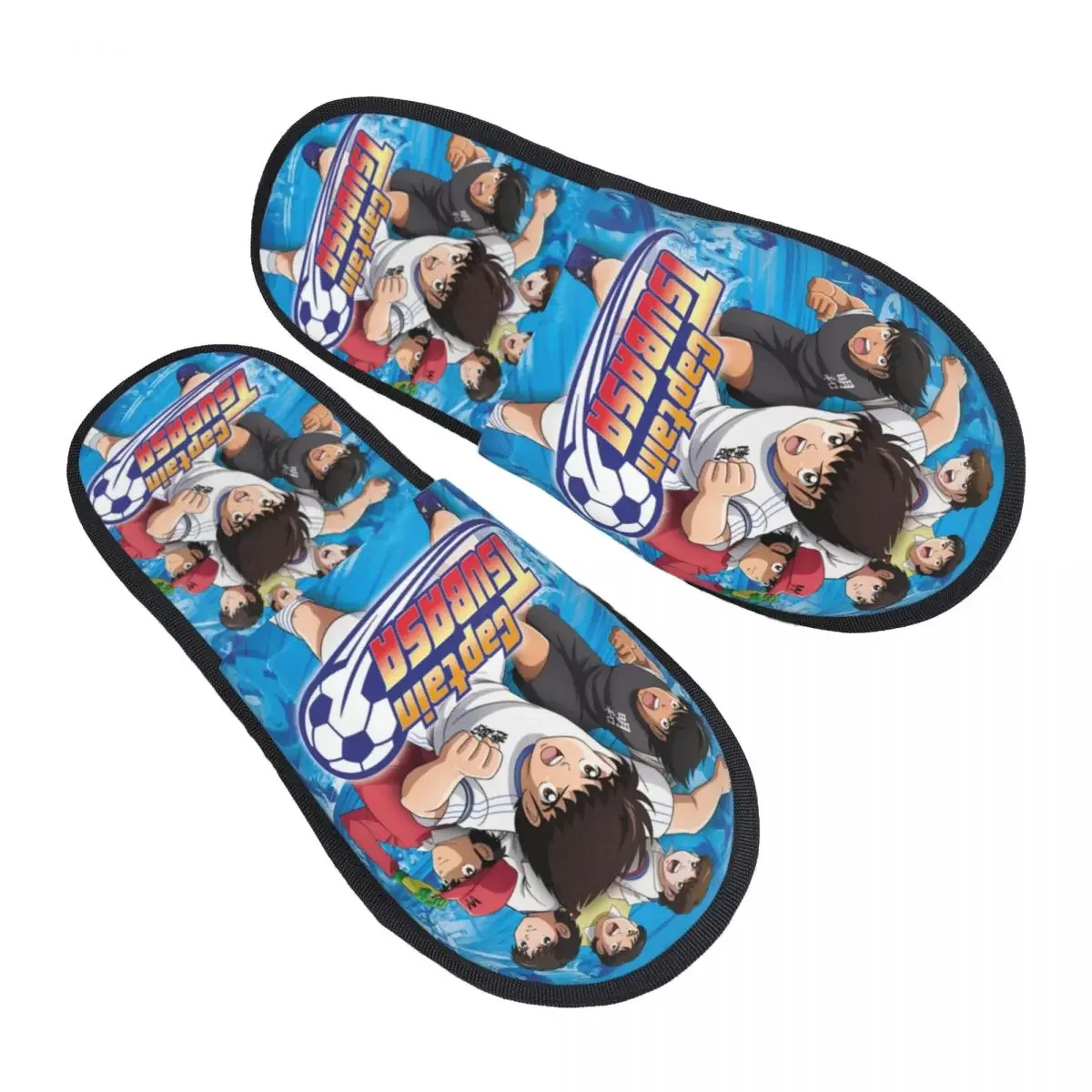Японские домашние тапочки с принтом манги капитана Цубаса женские удобные из