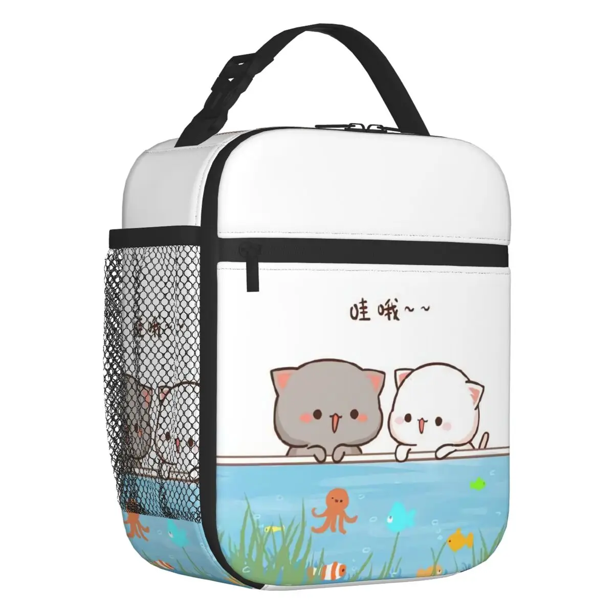 Изготовленная на заказ изолированная сумка для обеда из персика и Гомы женщин