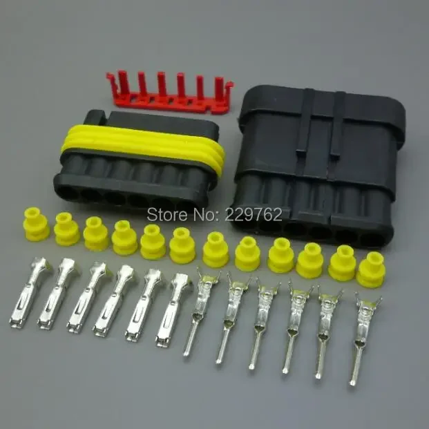 Shhworldsea Бесплатная доставка 50 комплектов 1 5 мм автомобильный грузовик 6-контактный