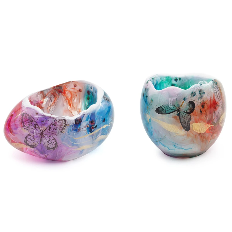 Storage Box Silicone Mold Diy Epoxy Resin Desktop Decoration Candle Holder Mirror Surface Silicone Mold