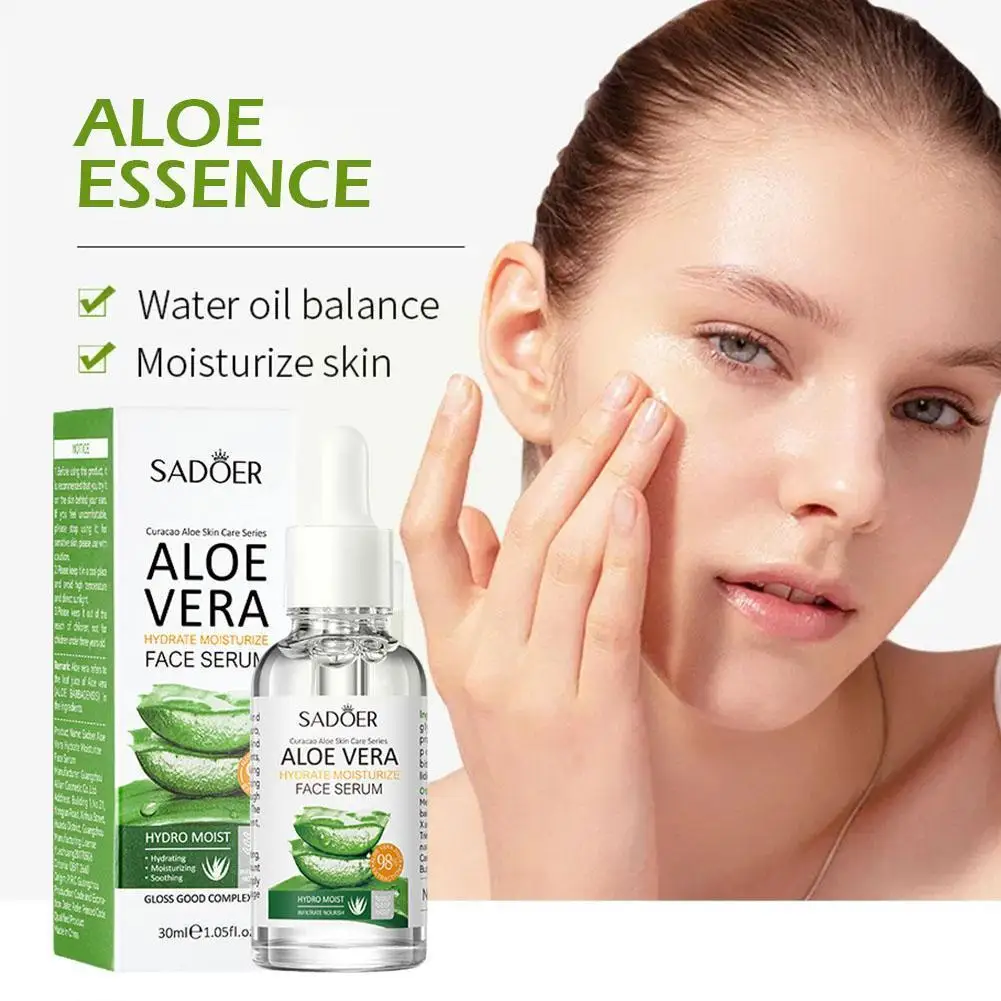 

Aloe Vera Face Serum Long-Lasting Natural Aloe Essence Vitamin Long Care Control Ance Lasting E Moisturizing Anti-Aging Fac M7W7
