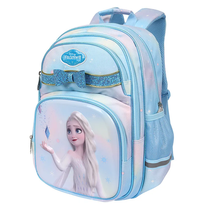2022 New Disney Frozen Princess Aisha Girls' backpack, superior quality comfortable and breathable 100% original Disney backpack