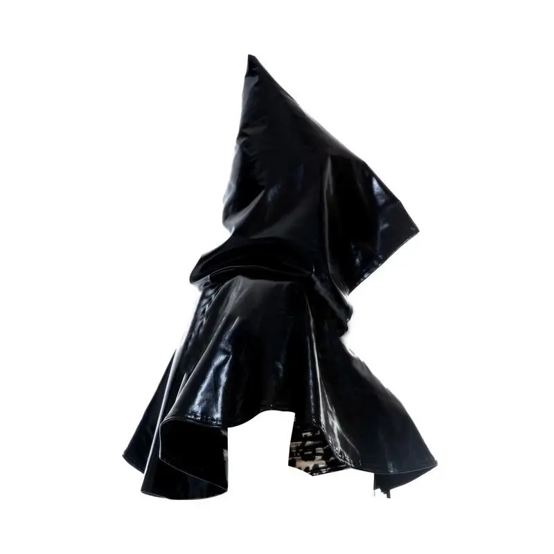 

Искусственная накидка на Хэллоуин для детей и взрослых, необычное платье унисекс, короткая, мрачная, модная накидка, костюм для косплея