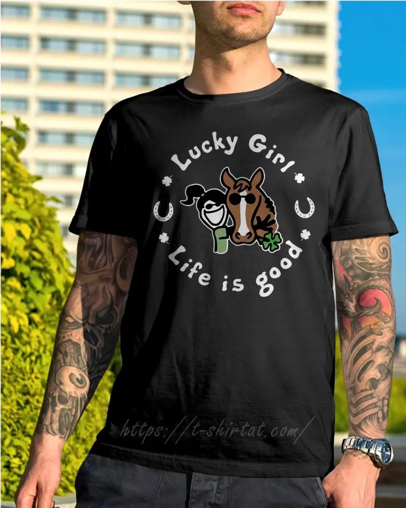 

Мужская рубашка День Святого Патрика счастливая девушка жизнь хорошая рубашка