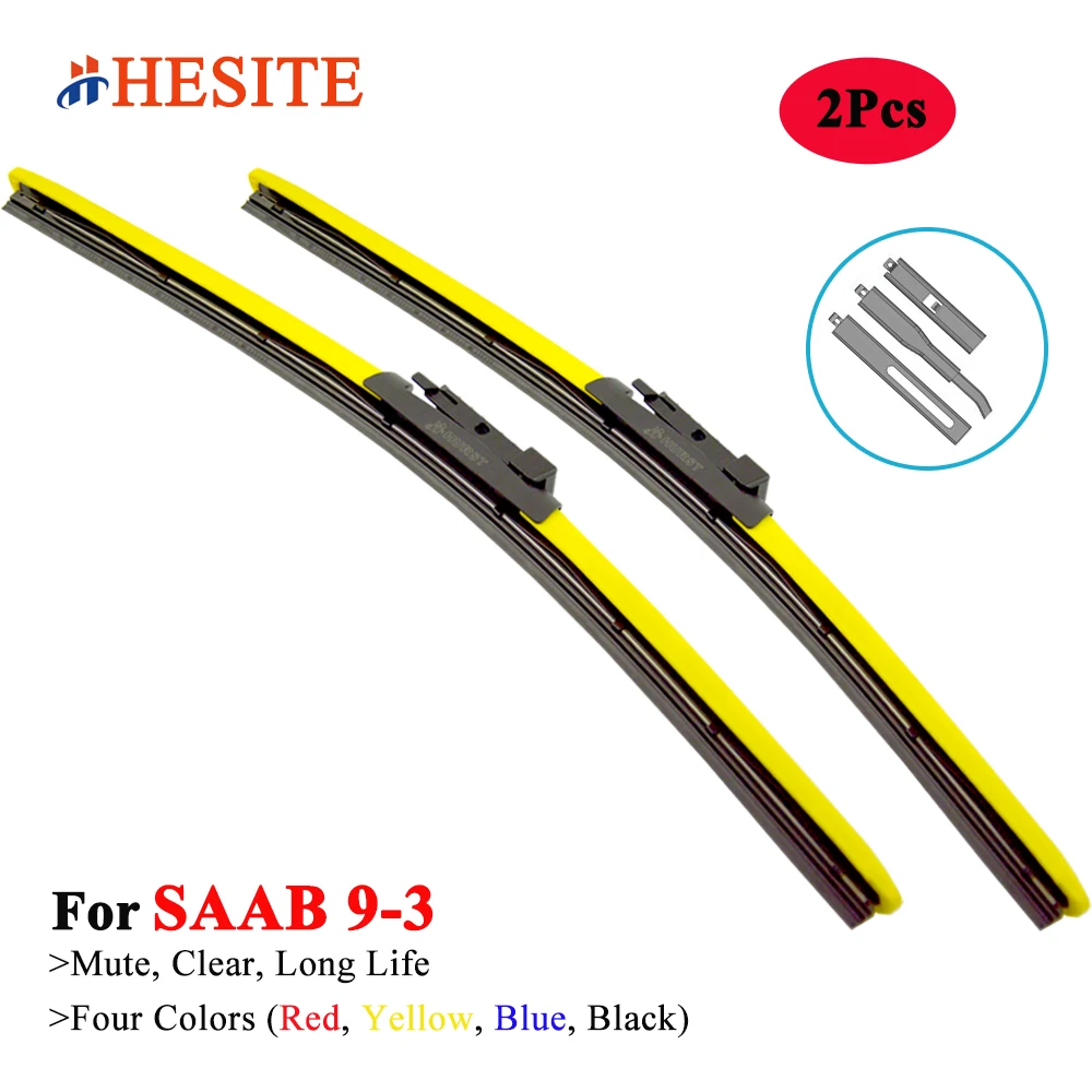 

HESITE Colorful Wiper Blade For SAAB 9-3 Convertible Cabriolet Wagon Hatchback YS3D YS3F 1998 2002 2003 2006 2008 2010 2014 2015