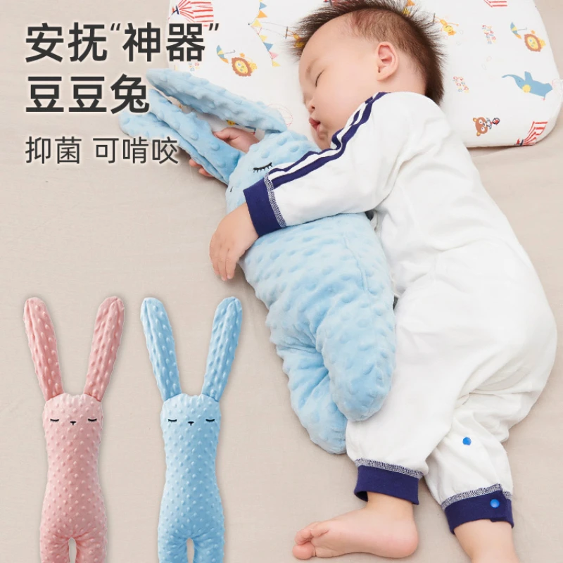 Soothing Doll, Bean Beans, Little Rabbit, Baby Sleeping Pillow, Accessible Baby Doll,Sleeping Comforter hand puppet hand puppet