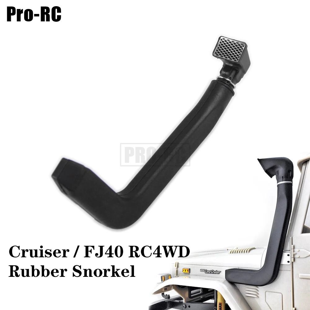 VITEZOR 1Pcs Black Soft Rubber Snorkel Wading Hose for Rc Crawler Car 1/10 Gelande II Cruiser FJ40  RC4WD DIY Parts