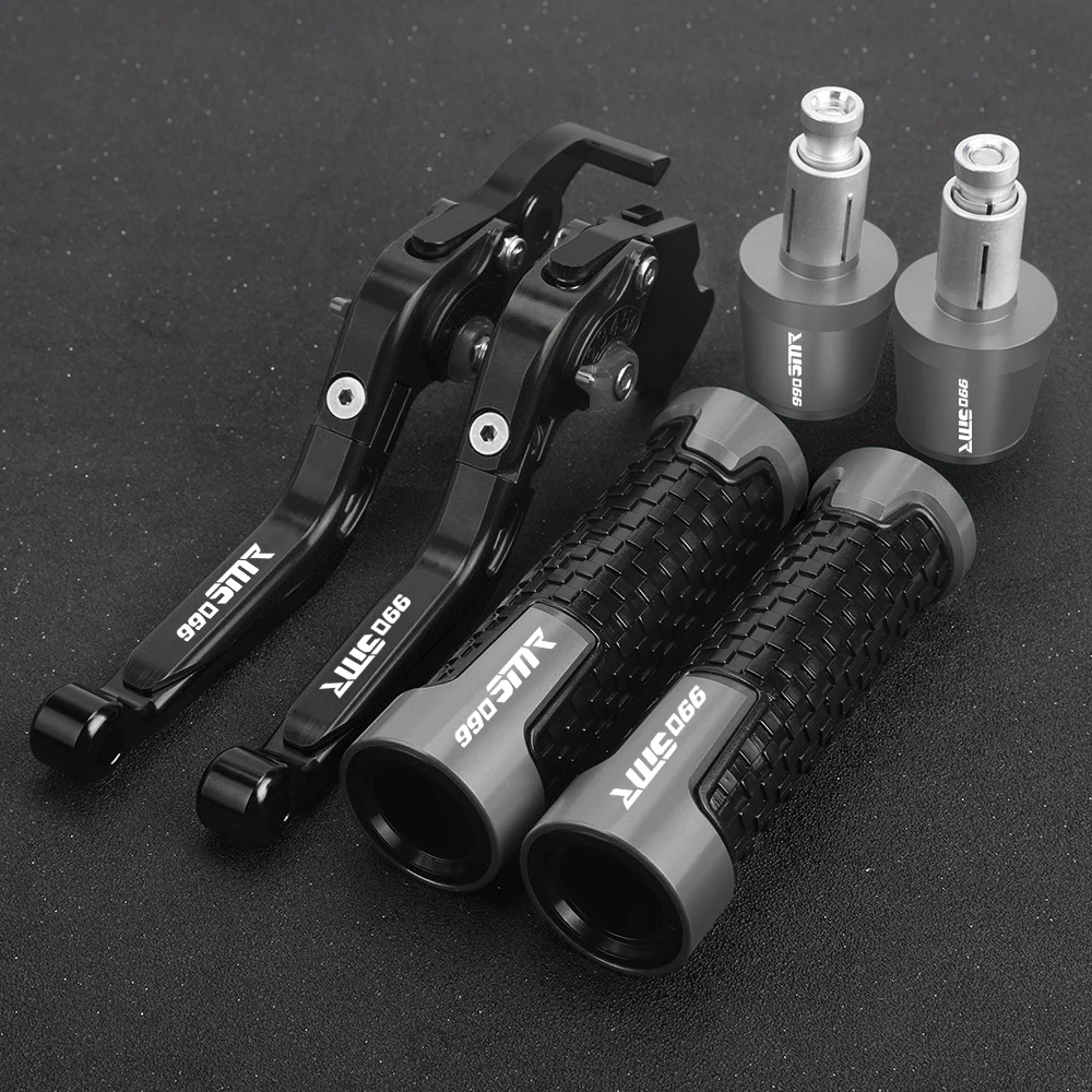 

For 990SMR 2009 2010 2011 2012 2013 Motorcycle Accessories Extendable Brake Clutch Levers Handlebar Grip Ends Handle Hand Grips