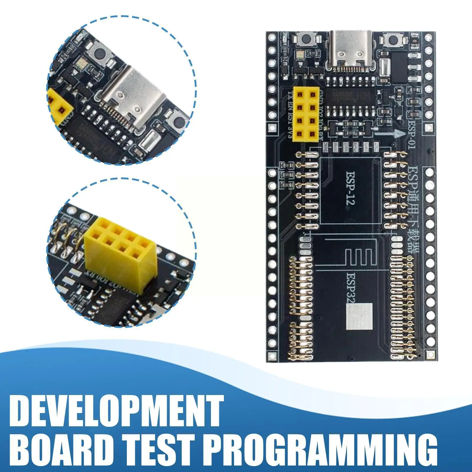 

ESP8266 Φ плата разработки тестовый программатор розетка загрузчик для ESP32-WROVER ESP01S ESP12 ESP32 V6T1