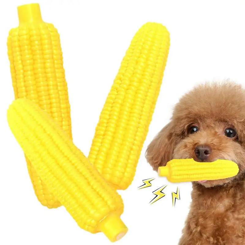 

Pet Chewing Toys Interactive Corn Toys Puppy Toothbrush Stick Tough Corn Toys For Training And Cleaning Small Medium Large Dogs