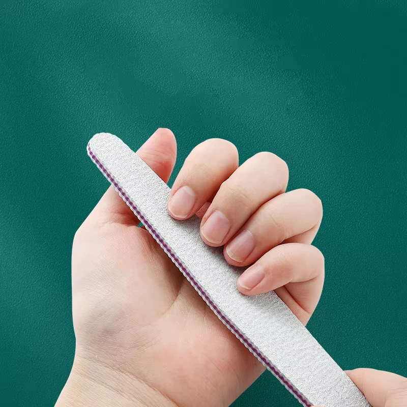 Пилка для ногтей профессиональный инструмент 100/180 серый песок маникюра пилка