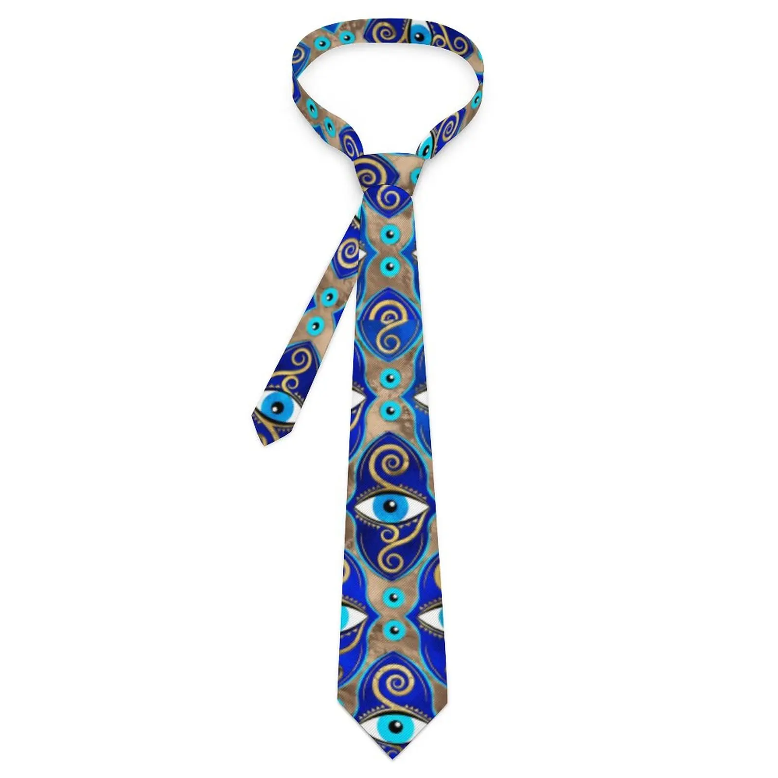 

Очаровательный галстук сглаза с абстрактным принтом кавайные забавные галстуки на шею для мужчин и женщин галстук на воротник для свадебной вечеринки аксессуары
