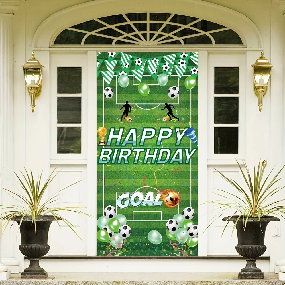 Баннер на день рождения украшение двери для мальчиков спортивный Фотофон