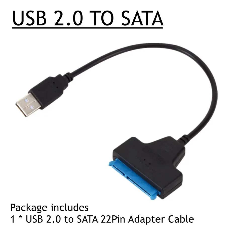 Кабель-переходник YIGETOHDE с USB 2 0 на SATA 22Pin