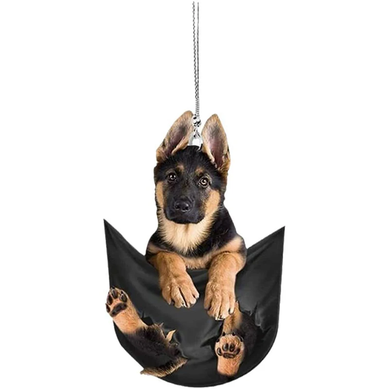 

Автомобильный кулон, практичное украшение для интерьера, подвесная Мини-машинка в форме щенка, подвесная игрушка, подарок, украшение для автомобиля, аксессуары