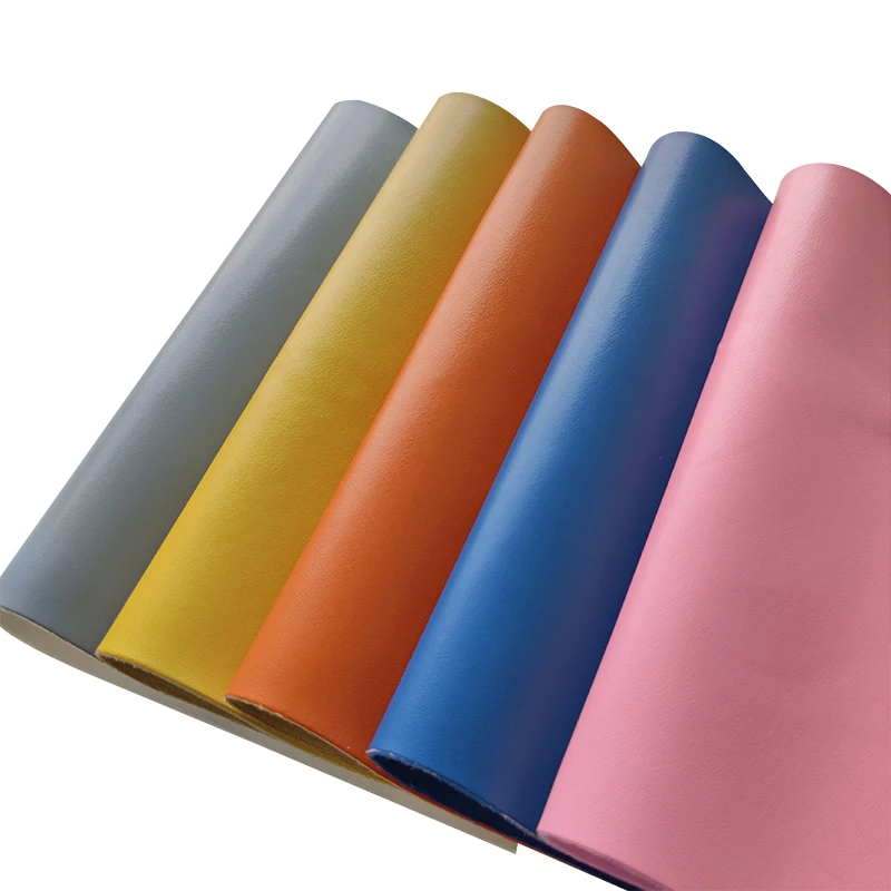 

Faux Cotton Velvet Pink/Brown Faux Textured Pattern Leather Sheets Felt Backing for Making Bag Clothing Handcraft 30x135cm