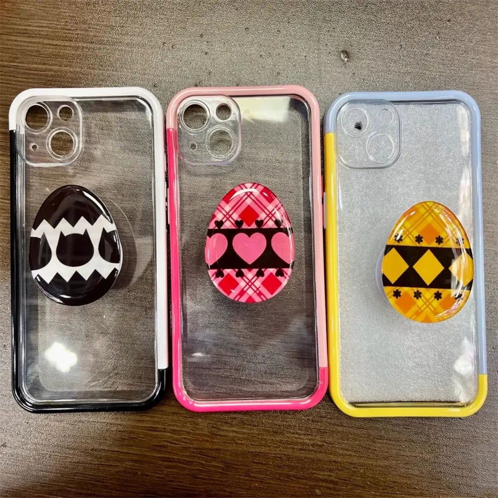 

Shugo Chara cute egg Phone Holder Grip Finger Ring Support Drop-proof Foldable for iPhone xiaomi