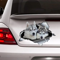 siberian husky sticker car decoration car sticker vinyl decal siberian husky decal