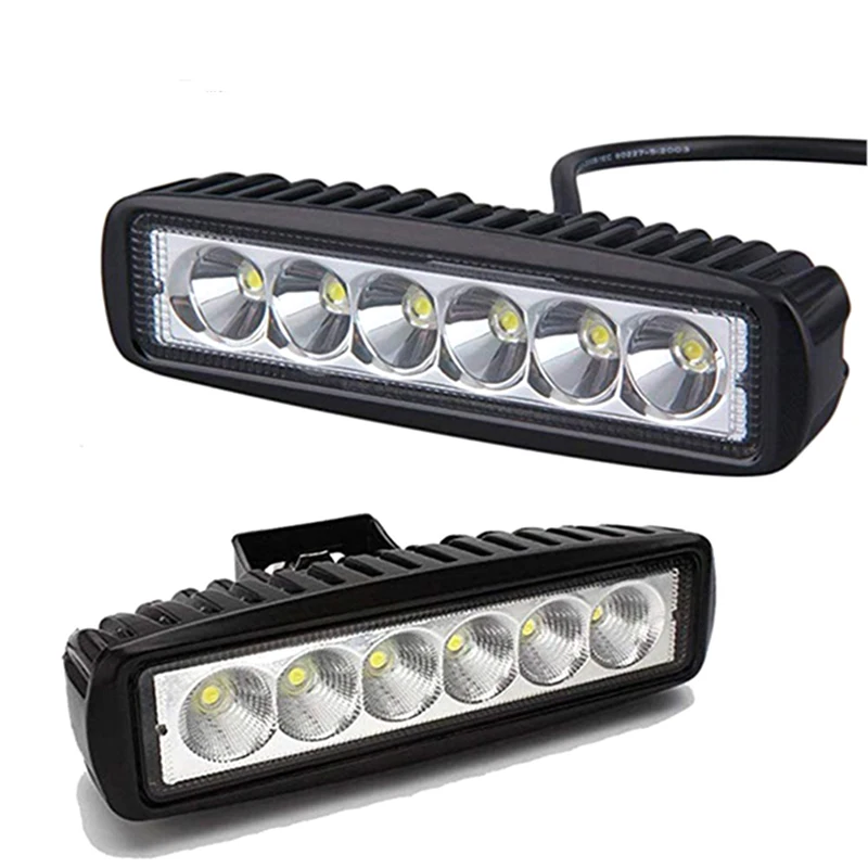 

6 LED 12W Car DRL Work Lights Spotlight Universal Offroad Automobile Truck Driving Fog Spot Lamp Headlight