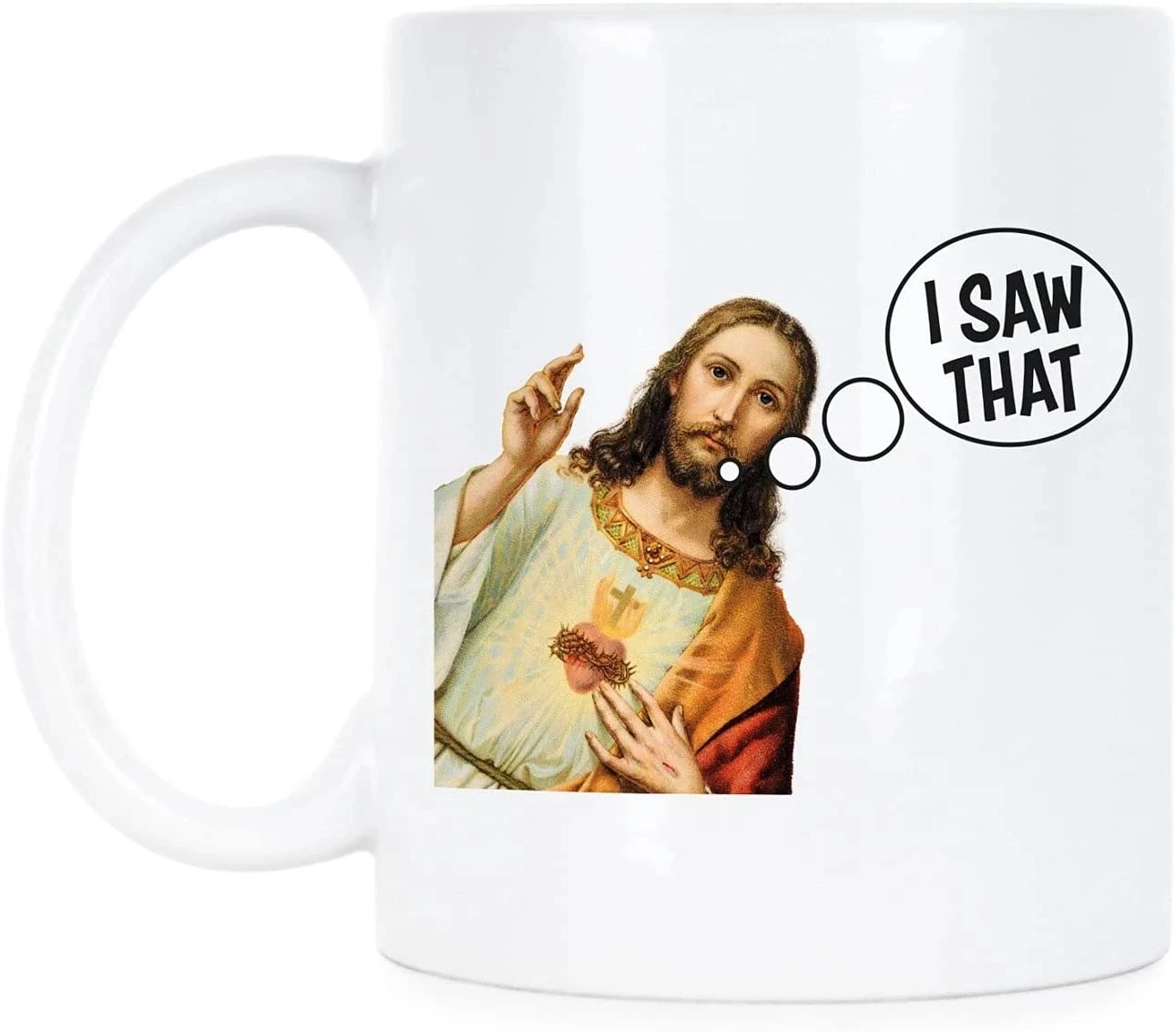

Jesus Mug I Saw That Christian Cup God Mugen Lord Cup Color Changing Magic Cocoa Coffee Mugs Milk Drinkware Teaware Coffeeware