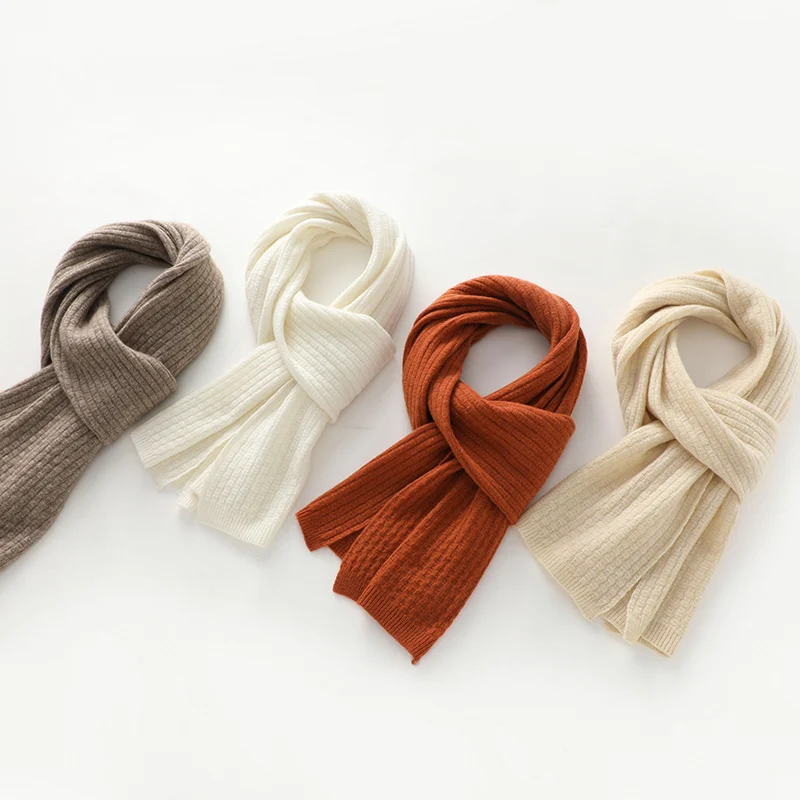 

Высококачественная кашемировая шаль унисекс, шаль, зимние новые кашемировые вязаные шарфы, модный теплый однотонный шарф для мужчин и женщин