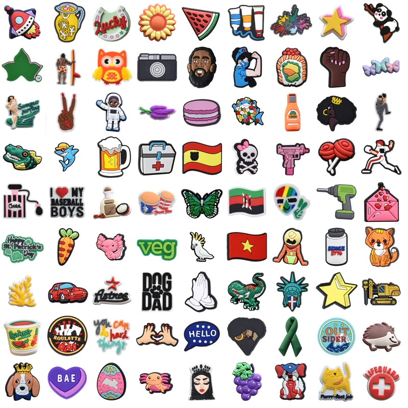 

Shoe Charms for Croc Charm Designer Kids Decorations Sets Summer Jeans Shoes Accessories Pins Xmas Gifts Women for Crocs Charms