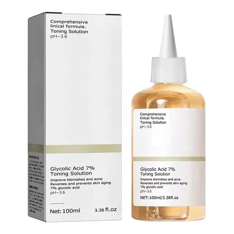 

Glycolic Acid Toning Dead Skin Pore Minimizer 100ml/240ml Exfoliateing Face Toner For Blemishes And Acnes Glycolic Sour