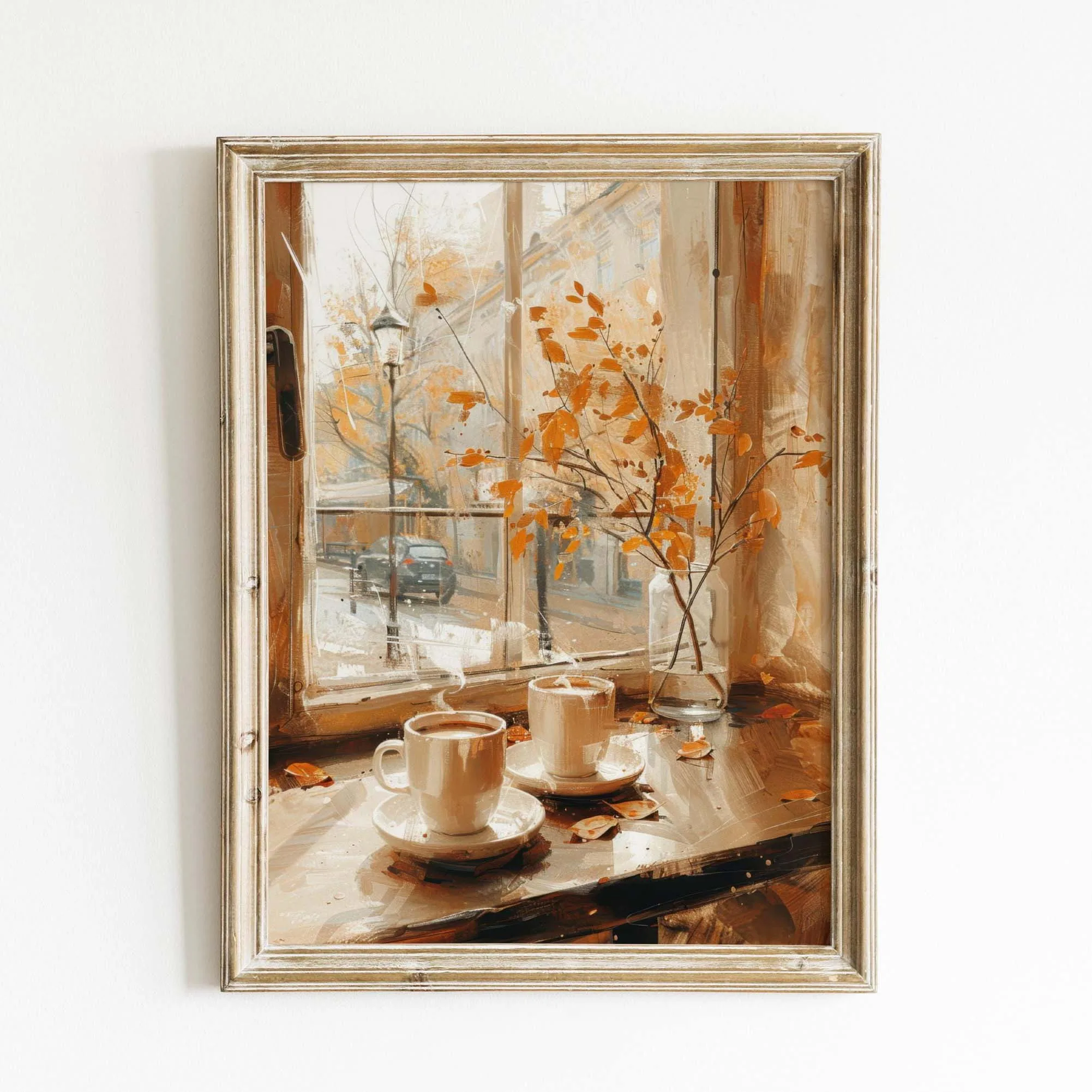 

Печать на холсте «Осеннее Кафе: Латте С Ароматом Тыквы» HALFLEMART