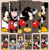mickey mouse phone case for motorola g10 g22 g31 g40 g60 g41 g50 g51 g60s g71 e6i e7i 20 30pro lite black silicone funda cover