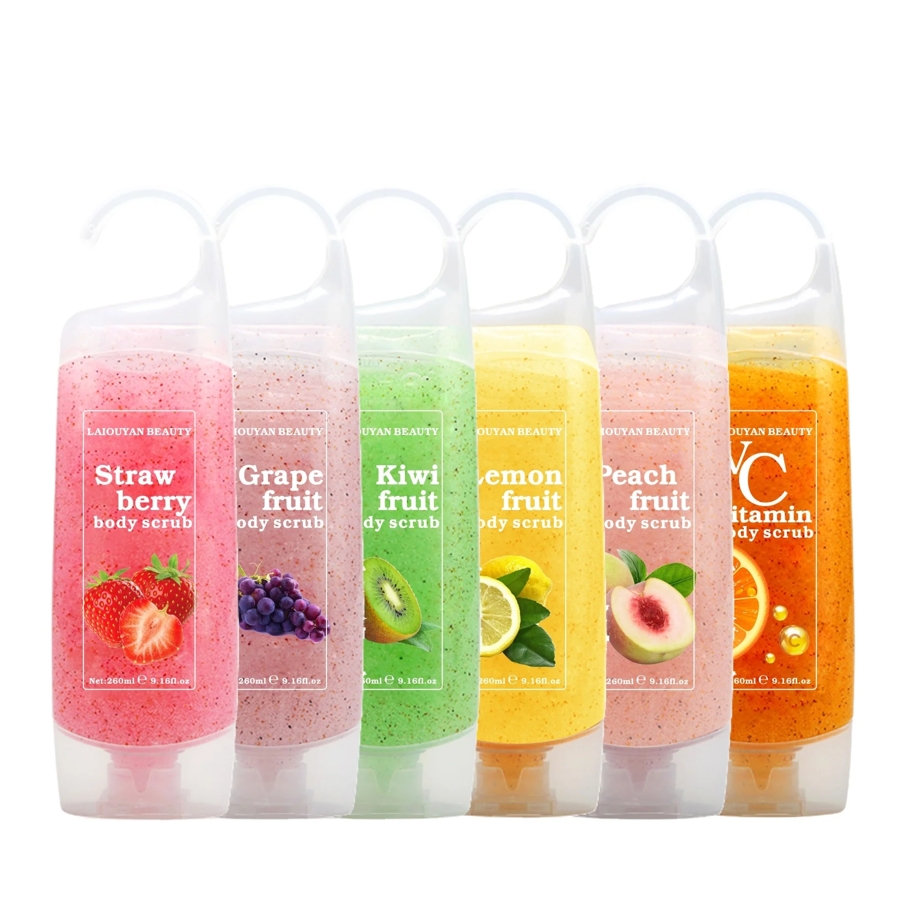 

Natural Fruits Body Wash Exfoliating Body Scrub Shower Gel Refresh Nourish Whitening Skincare Nicotinamide Cream Exfoliantes