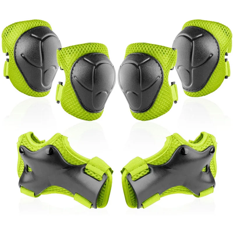 

6Pcs/Set Teens & Adult Knee Pads Elbow Pads Wrist Guards Protective Gear Set for Roller Skating Skateboarding Cycling Sports