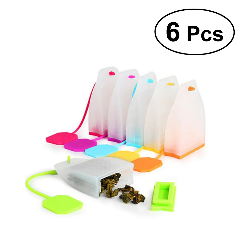 

6 Pcs Lemon Tea Bags Tea Leaf Strainer Tea Steeper Bag Modeling Coffee Strainer Rubber Tea Diffuser
