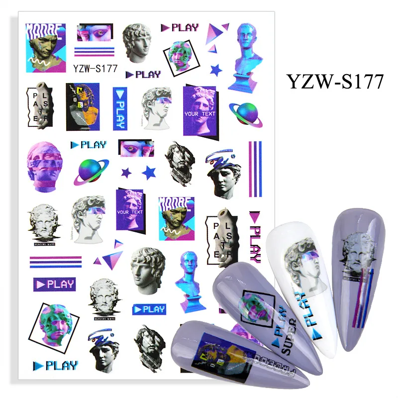 

Nails Figrues 3d Japanese Style Character Fruit Strap Adhesive Nail Sticker Design Cute Girl Nail Supplies For Professionals