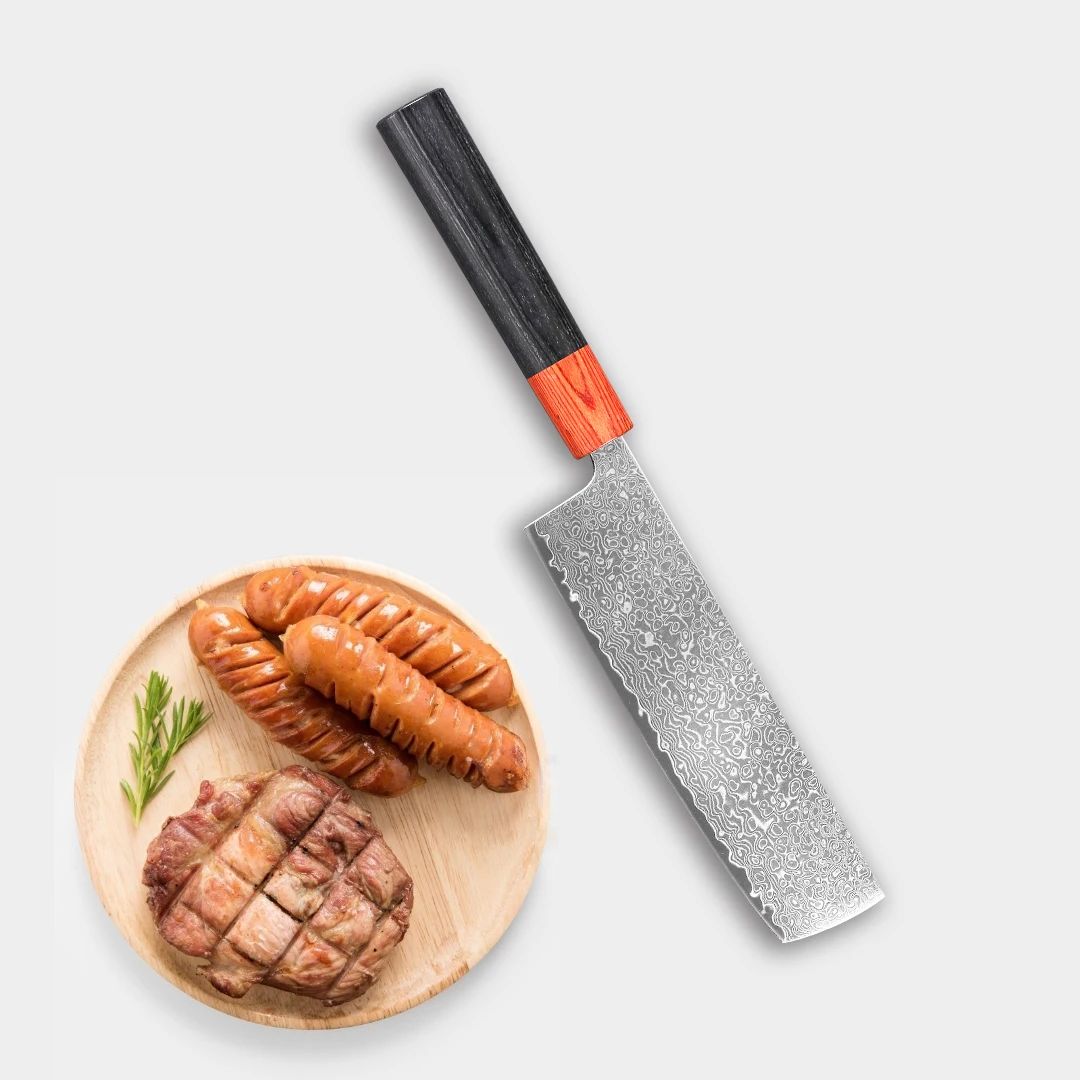 7-дюймовый нож Santoku шеф-повара в японском стиле профессиональный кухонный из