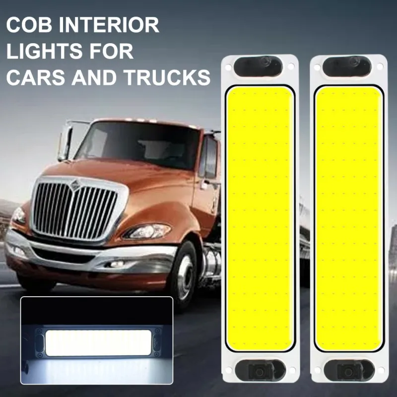 

12 В Универсальная автомобильная лампа для внутреннего считывания COB 108SMD Светодиодная панель купольсветильник ПА высокая яркость лампа для ...
