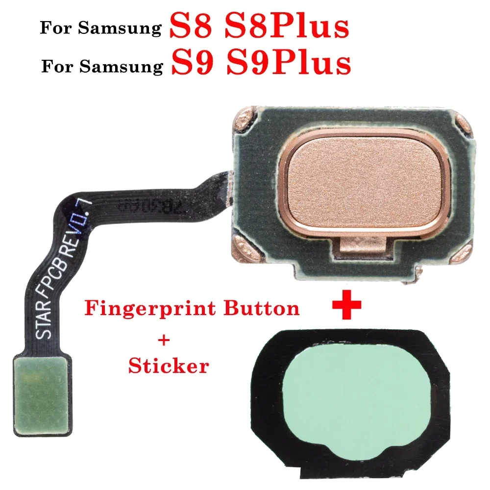 Touch ID датчик отпечатков пальцев кнопка Домой гибкий кабель для Samsung Galaxy S8 + S9 Plus G950