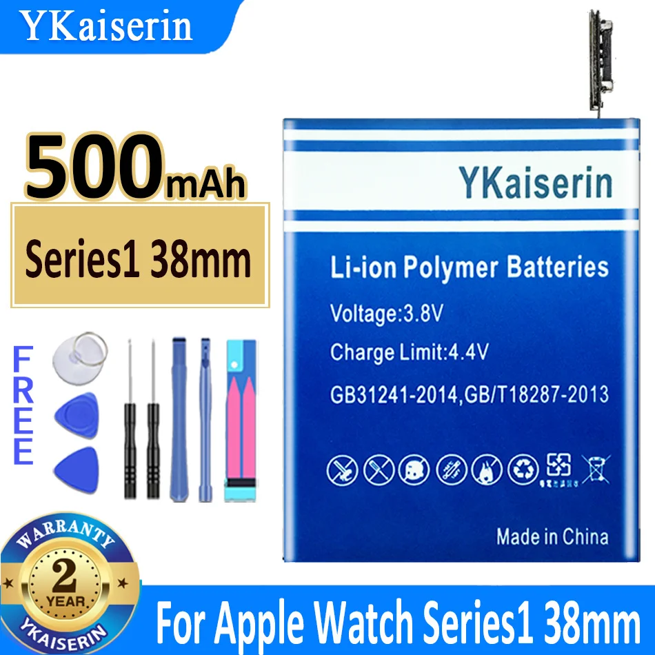 

YKaiserin Series1 Series2 Series1 2 S1 S2 S 1 2 38mm 42mm Battery for Apple Watch iWatch Series 1 2 S1 S2 Batterie + Free Tools