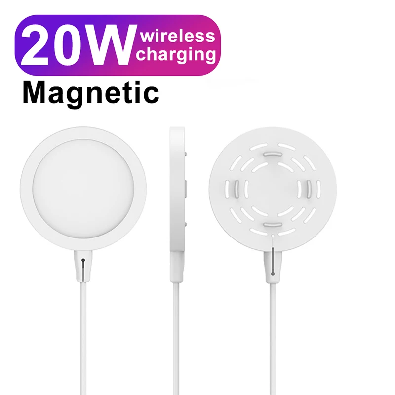 

20W Magnetic Wireless Charging For Apple iPhone 13 12 11 Pro Max Mini X XS Max XR 8 Plus SE3 Fast Charger With USB Type C Cable