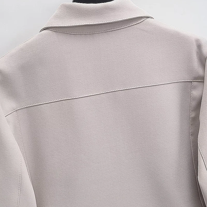 Женская Осенняя винтажная однобортная короткая куртка пальто модные весенние