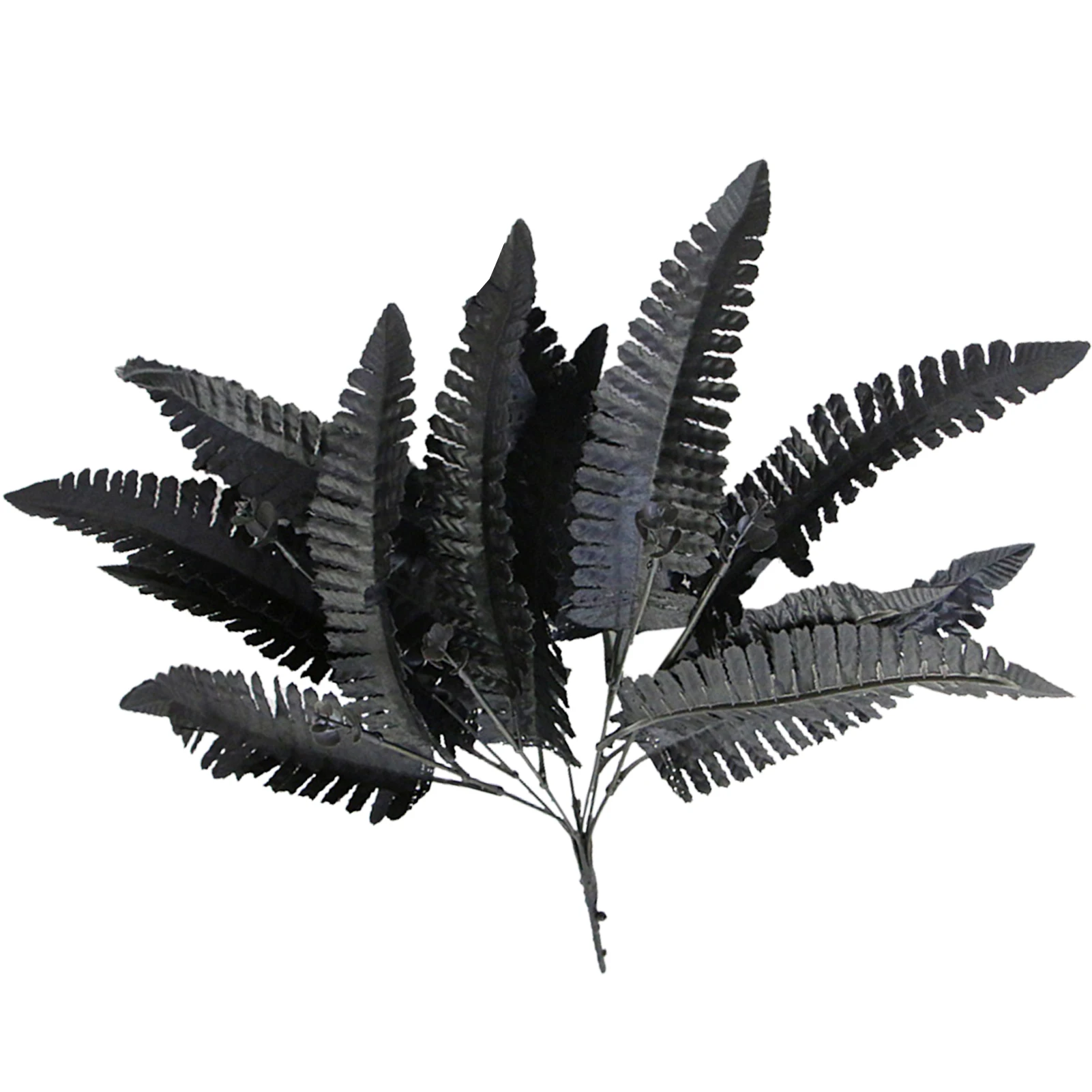 

Artificial Persian Fern Leave Black Plants Faux Artificial Shrubs Greenery For House Outdoor Garden Office Decor Imitation