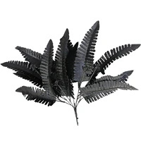 artificial persian fern leave black plants faux artificial shrubs greenery for house outdoor garden office decor imitation