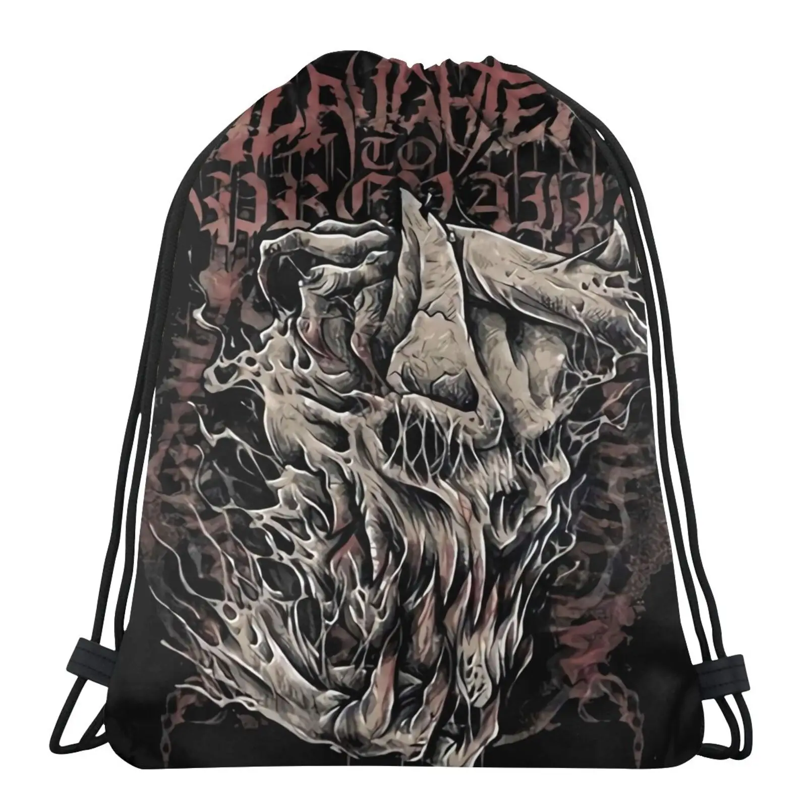 

Убойный альтернативный мужской рюкзак для девочек, водонепроницаемая сумка на бедро, мешок для хранения в готическом стиле, тканевый мешок ...