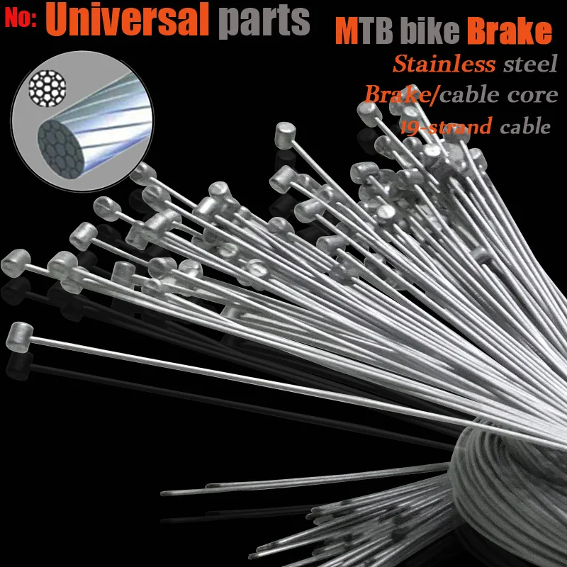 

10 Pcs Bicycle Brake Cables Brake Inner Cable Core Stainless Steel Mountain Bike Brake Cable Bike 1100/1800/2500mm