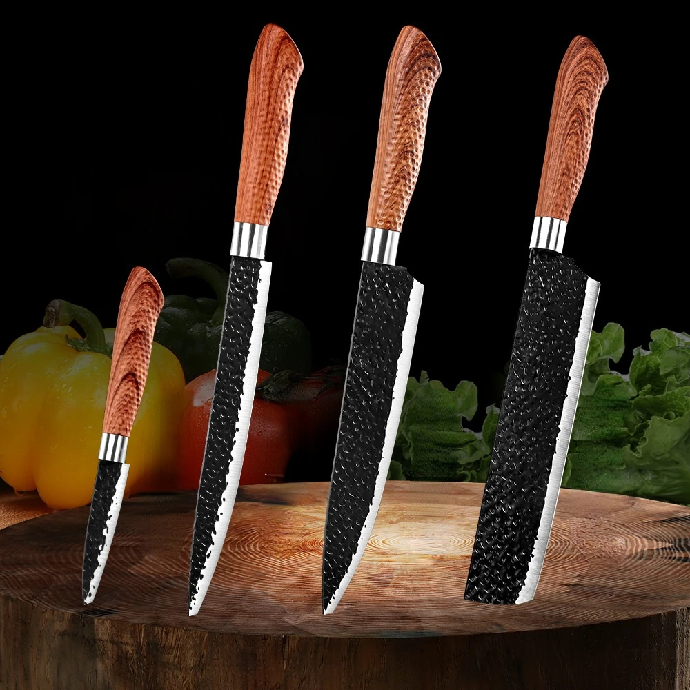 Coated Fruit Knife Stainless Steel Kitchen Knife Korean Cooking Knife Peeling Knife